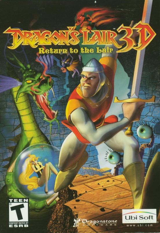 Dragon's Lair 3D box art for Gamecube